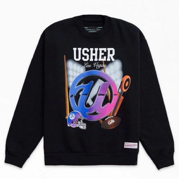 Mitchell & Ness x Usher x NFL Crew Neck Sweatshirt